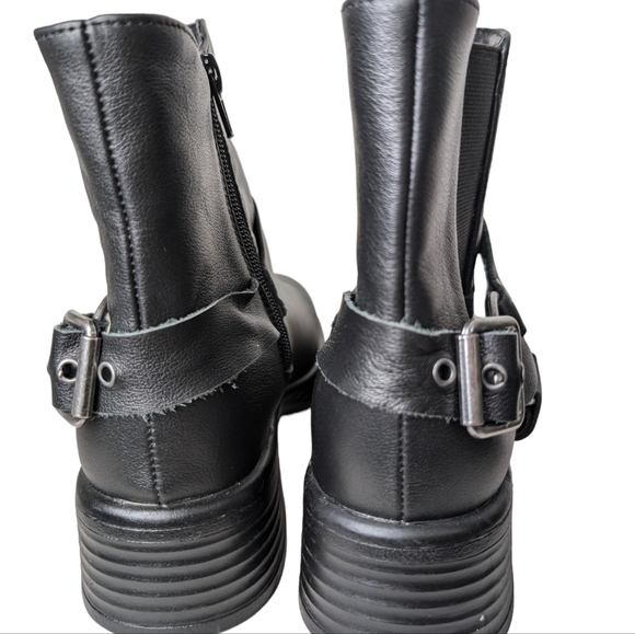 Girls' J-Rider Leather Harness Moto Boots (Youth)....Size 4 - Picture 6 of 10